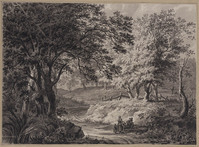 Y 002
<br/>
Landweg in boslandschap
<br/>
<em>Claterbos, Augustijn (1750-1828)</em>